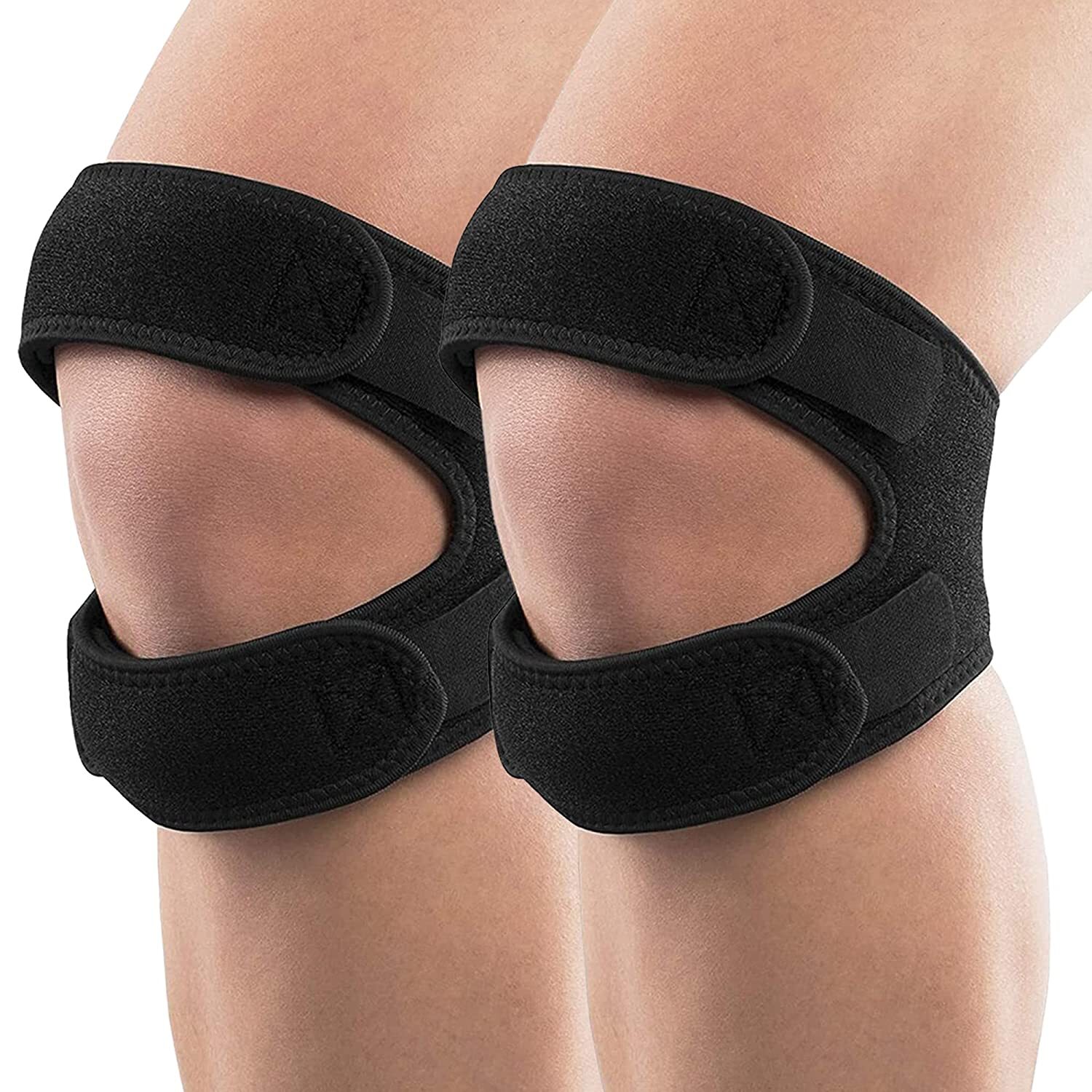Knee Strap Dual Action Open Patella Knee Brace Support Strap Sports Running