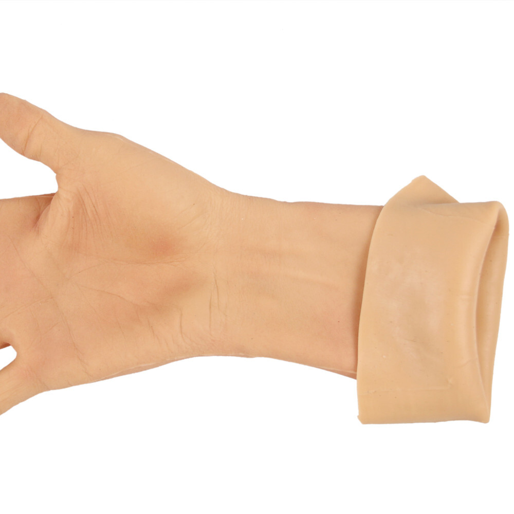 Highly Simulated Silicone Prosthesis Hand Sleeve Artificial Arm Cover Scars
