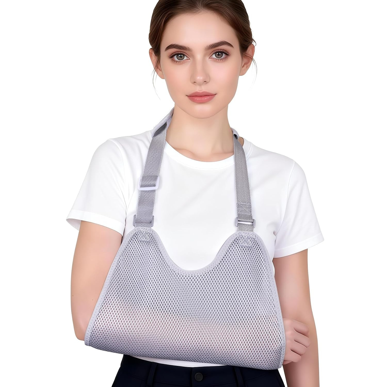 Mesh Shoulder Immobilizer & Arm Sling with Adjustable Straps for Torn Rotator…