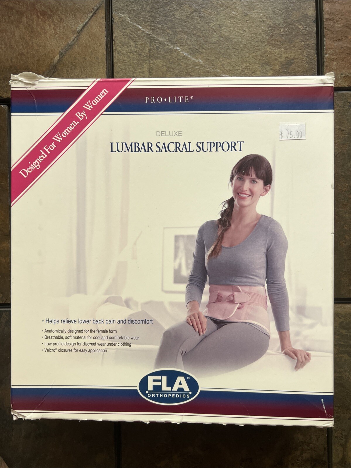 Lumbar Sacral Support for Women, Lavender, Small FLA Orthopedics