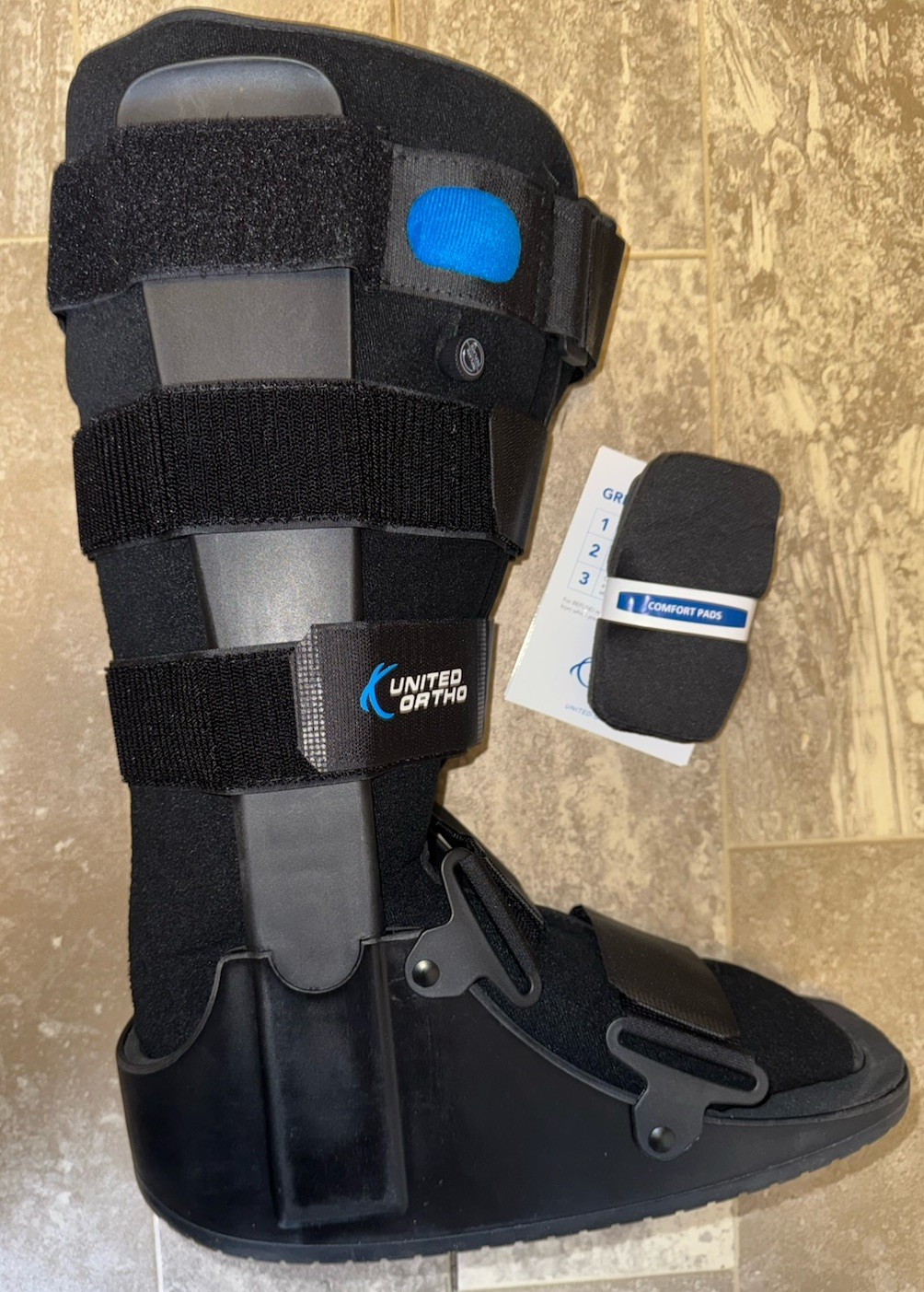 United Ortho USA14105 Air Cam Walker Fracture Boot Large, Black