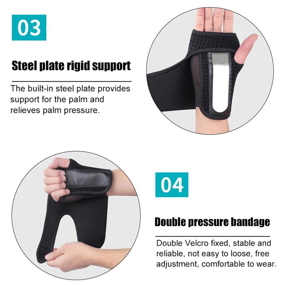 Adjustable Wrist Brace Tunnel Support Splint Hand Compression Night Wrap 1 Pc