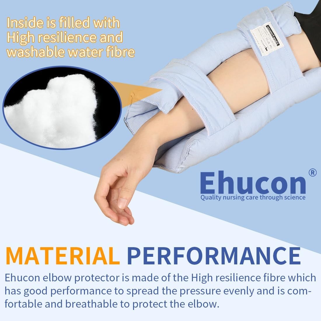 Elbow Protector for Relief Pressure Sores,Elbow Pad Cushion with Soft Fibre f…