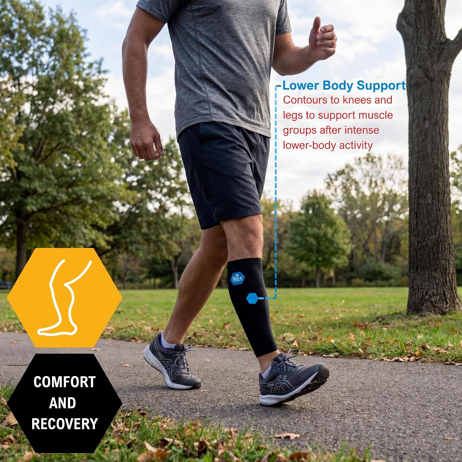 Gel Compression Sleeve for Elbow and Knee, Hot & Cold Therapy
