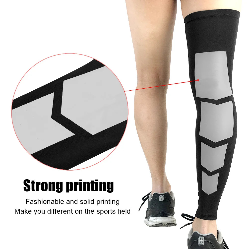 1PCS Super Elastic Basketball Leg Warmers Calf Thigh Compression Sleeves