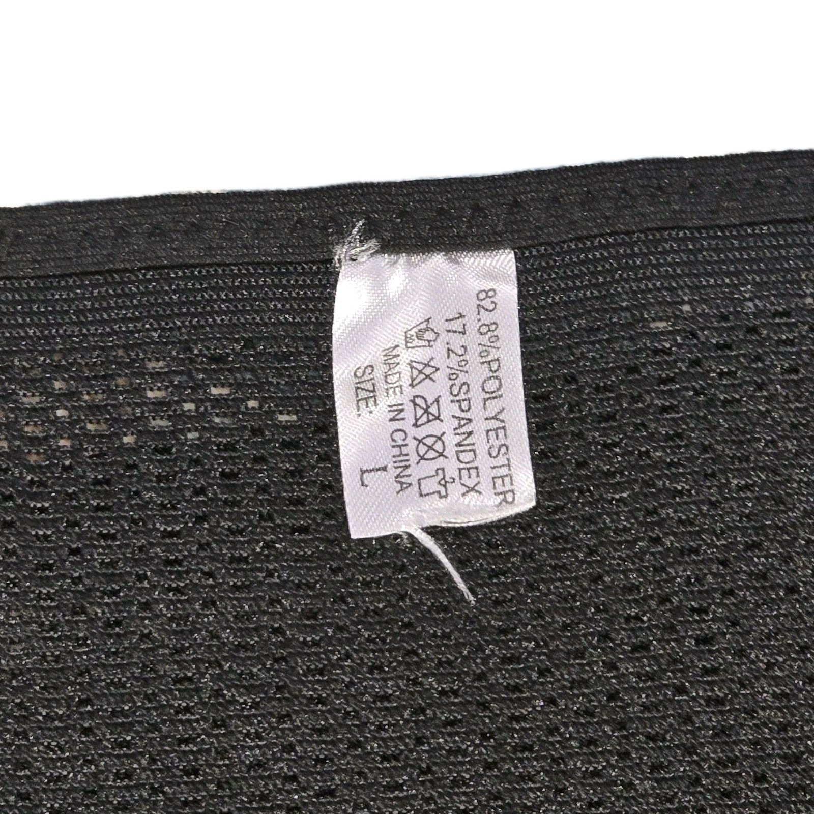 Black Adjustable Back & Waist Compression Support Brace Belt Wrap Size L