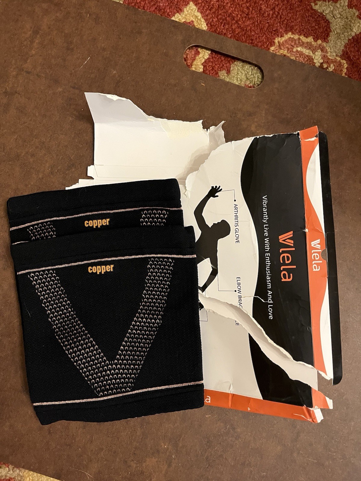 Vlela Copper Compression Hamstring/Thigh Sleeve Support Men/Women M
