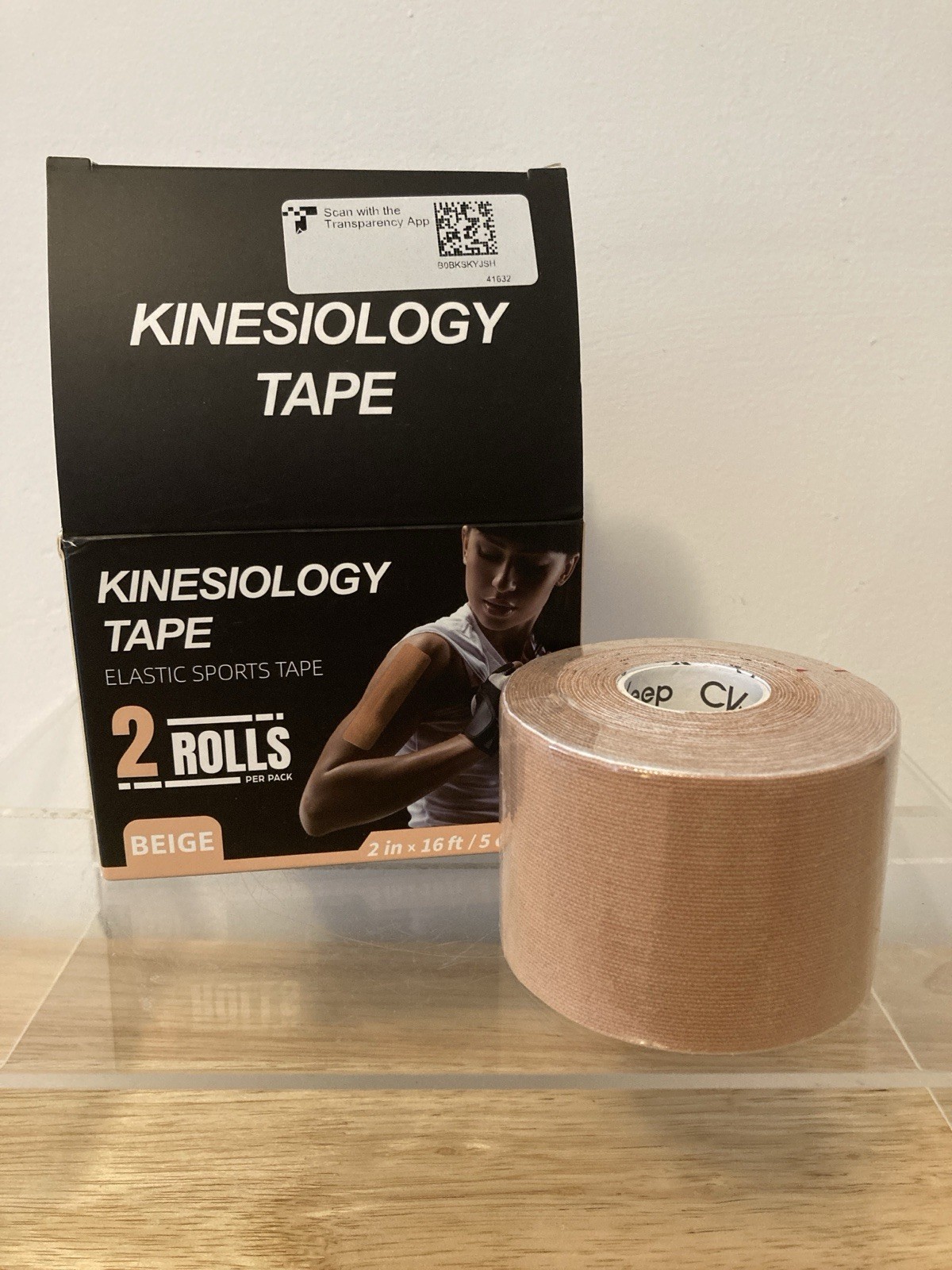CKeep Kinesiology Tape (1 Roll) Original Cotton Elastic Premium Athletic Tape