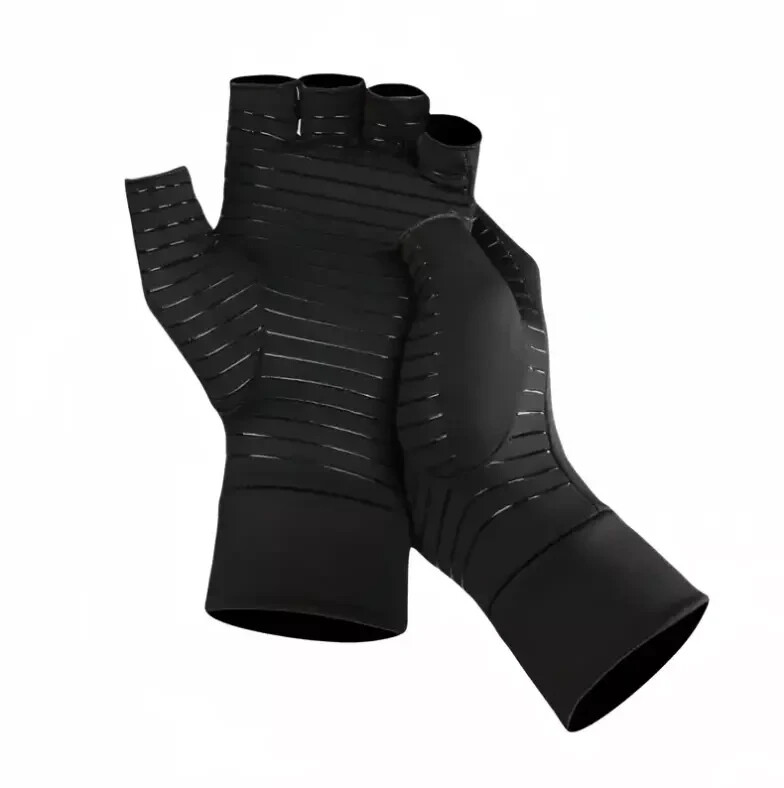 Copper Arthritis Compression Gloves Hand Support Pain Relief Joint Self Care
