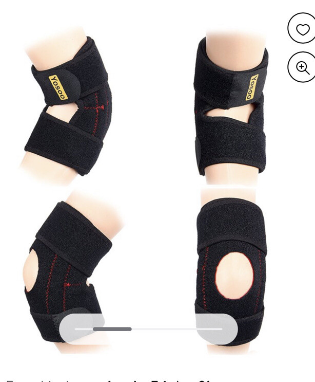 Elbow Brace, Adjustable Elbow Support with Dual-Spring Stabilizer, Elbow…