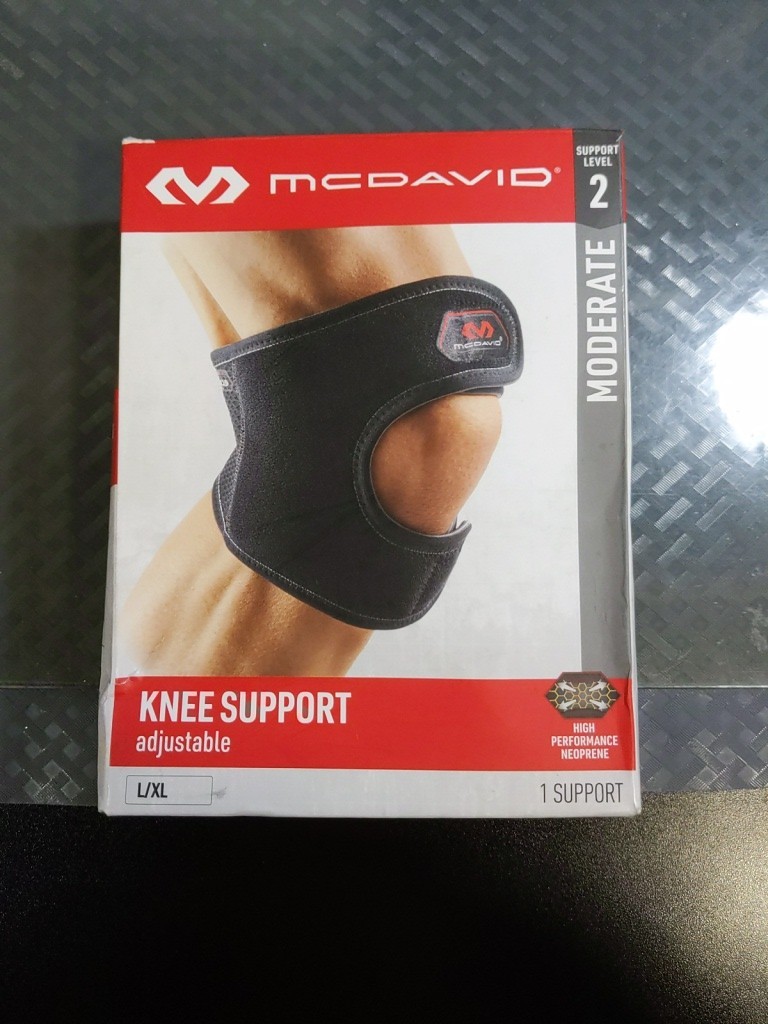 NWT McDavid 419 Multi-Action Knee Strap Level Two Advanced Size L/XL Black #97
