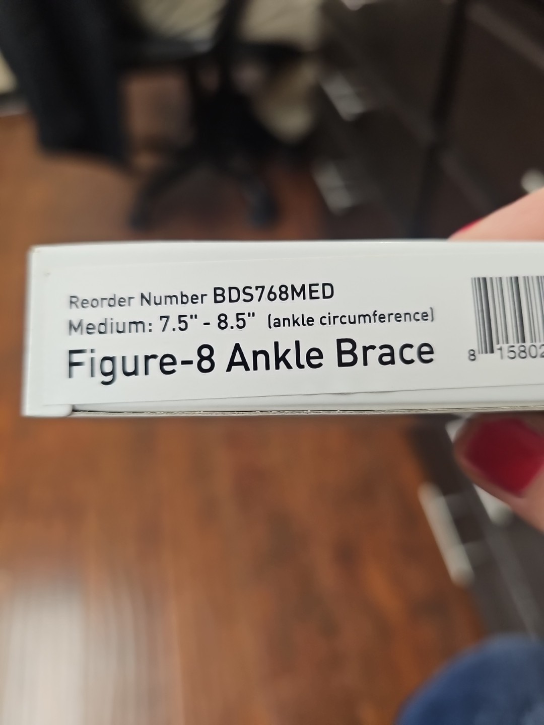 Ankle Stabilizer White Size Medium M Ankle Support Figure 8
