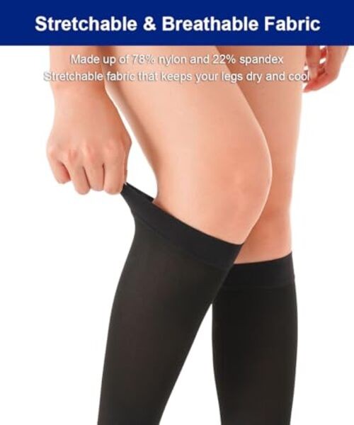 SUJAYU Leg Compression Sleeve Calf Compression Sleeve Women Men, XX-Large Black