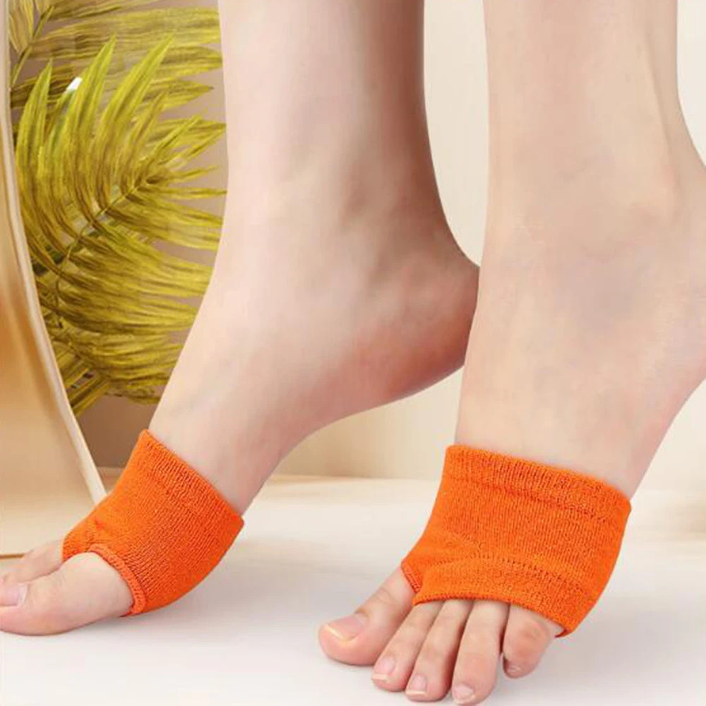 Women’s Invisible Forefoot Half Cut Socks with Sponge Cushioning Elastic Breatha