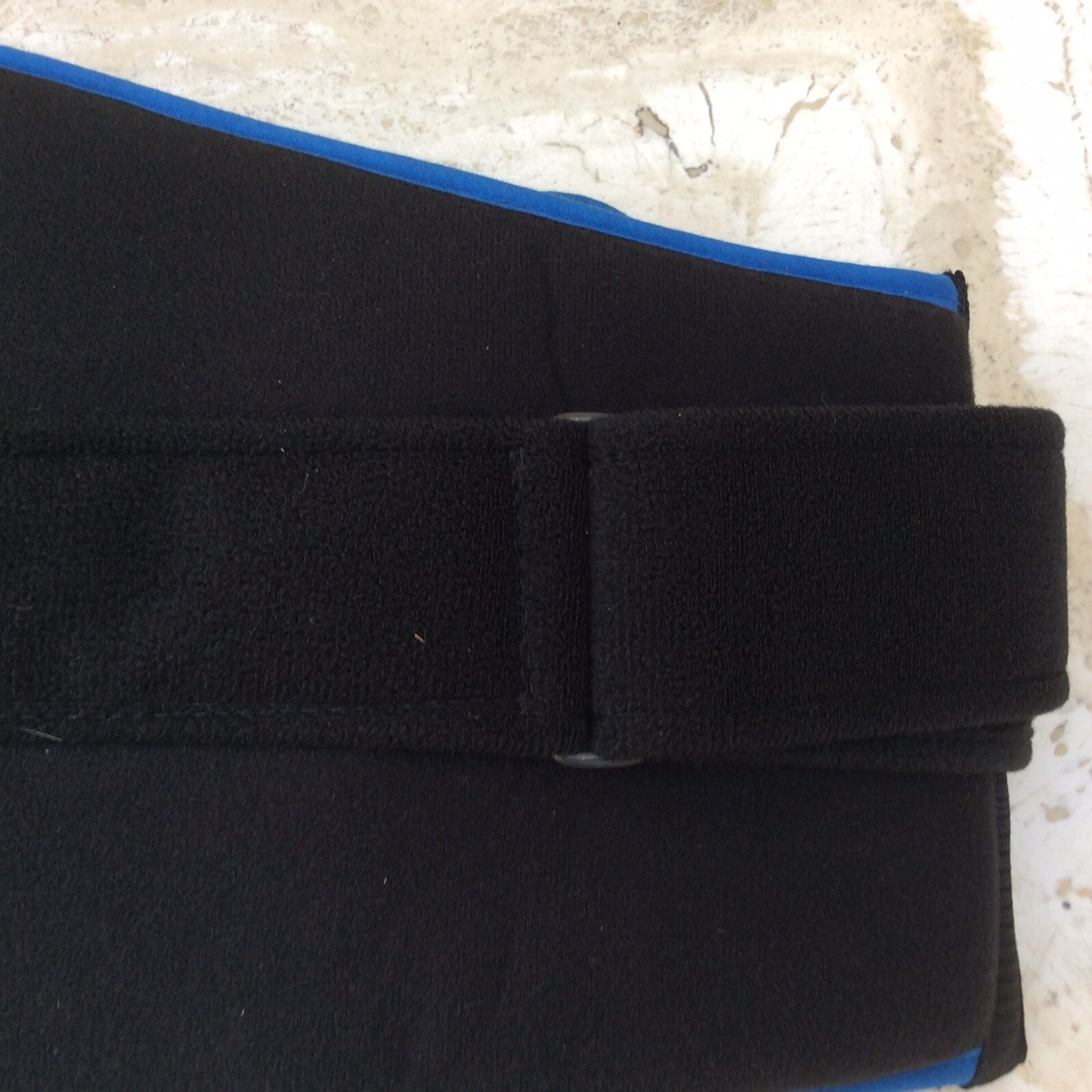 Adjustable Back Brace Lumber Support Blue Black Universal Size L Large