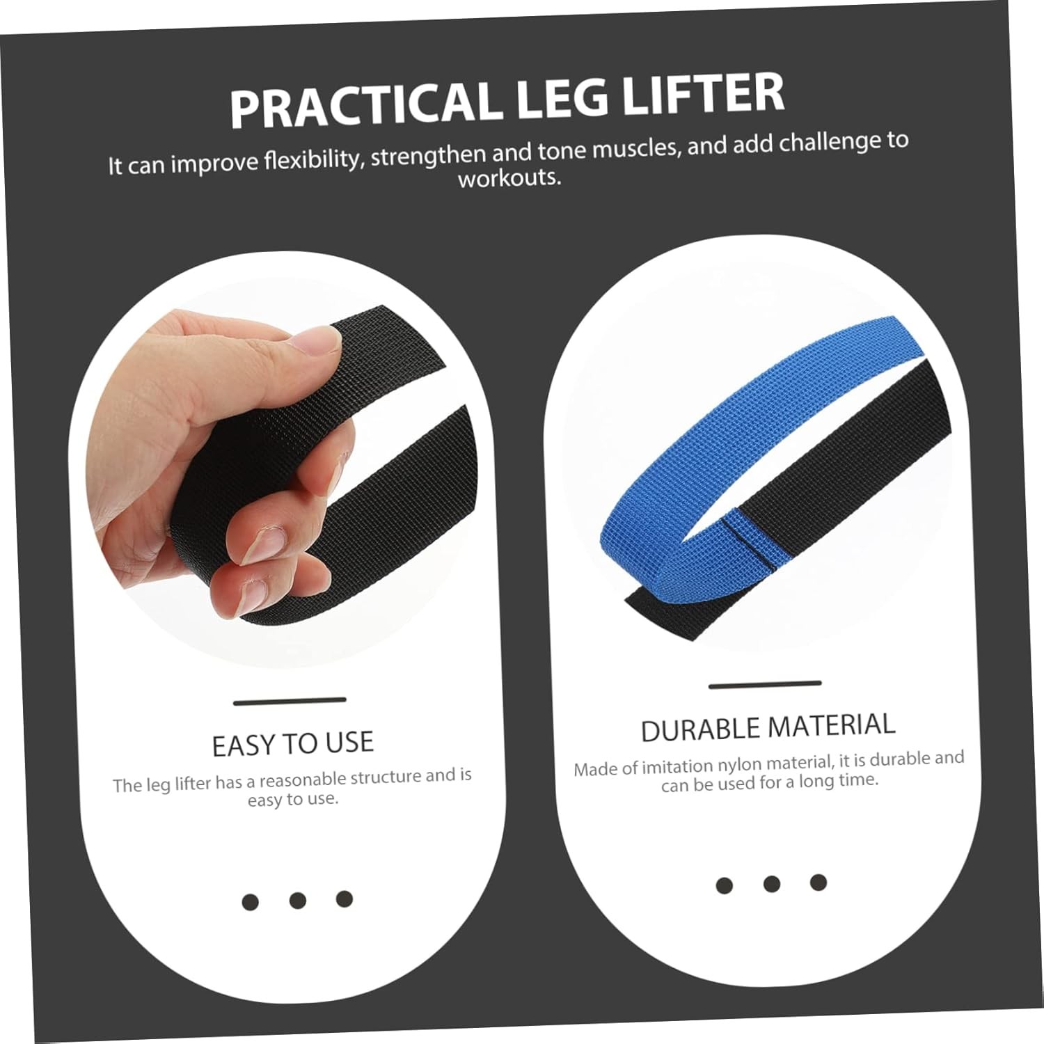Practical Leg Lifter Strap Heavy Duty Leg Lift Training Belt for Mobility