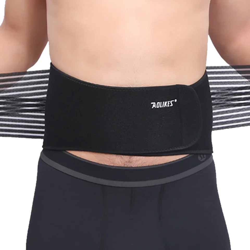 Lower Back Support Brace Lumbar Waist Belt Double Pull Breathable Belt Men Women