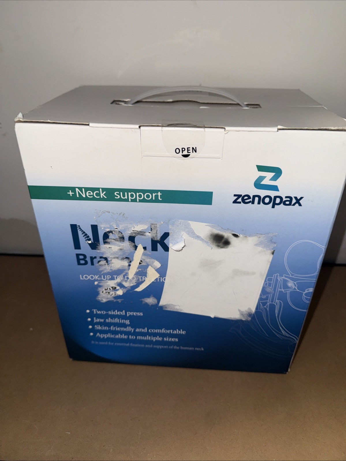 Zenopax YJN11 Neck Traction Device Manual Air Pump Brand New Box Sealed