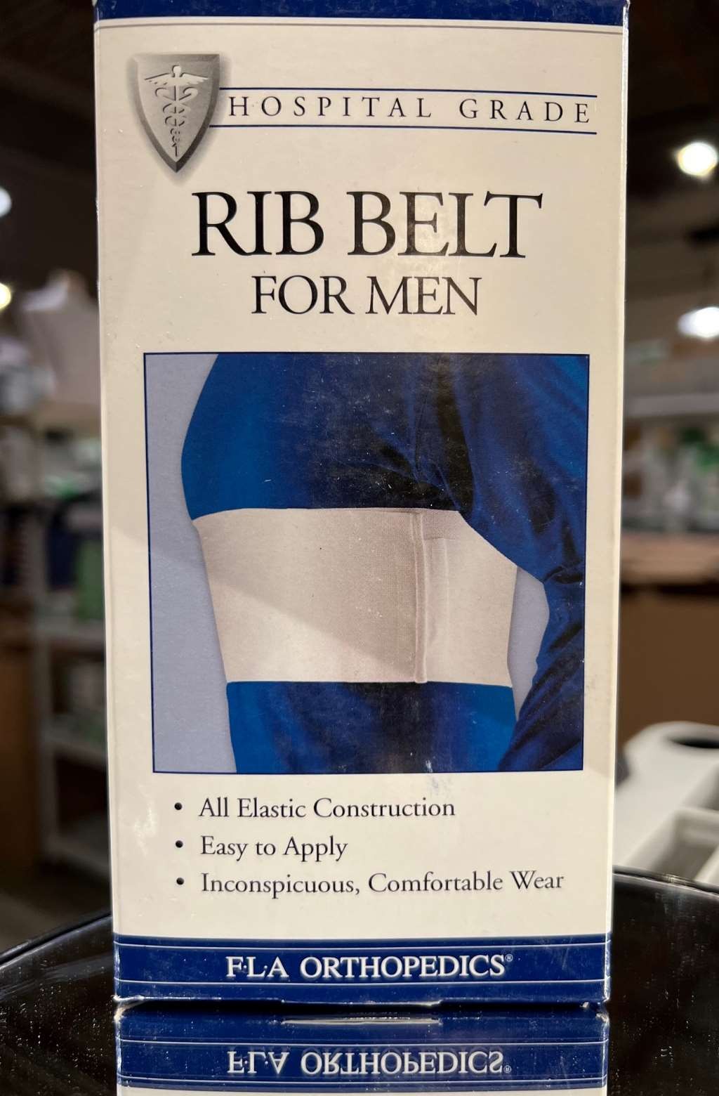 FLA Hospital Grade Rib Belt For Men (White) Large (41-44″)