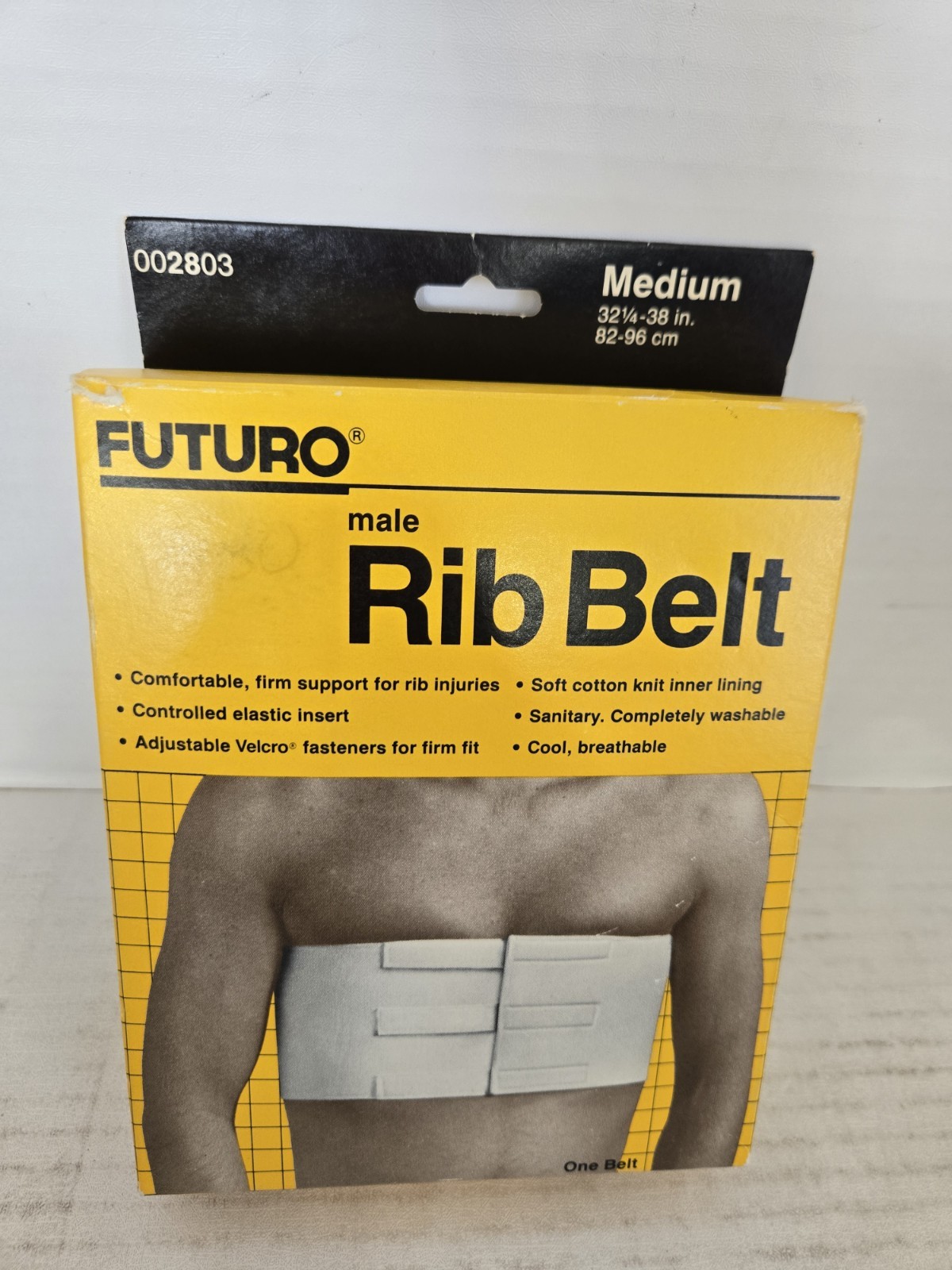 1983 FUTURO Male Rib Belt #002805 Medium 32.5-38″ FREE SHIPPING