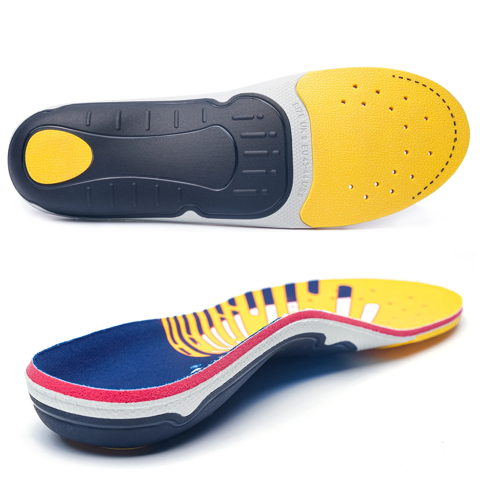 Plantar Fasciitis Relief Orthopedic Insole Flat Feet High Arch Support In