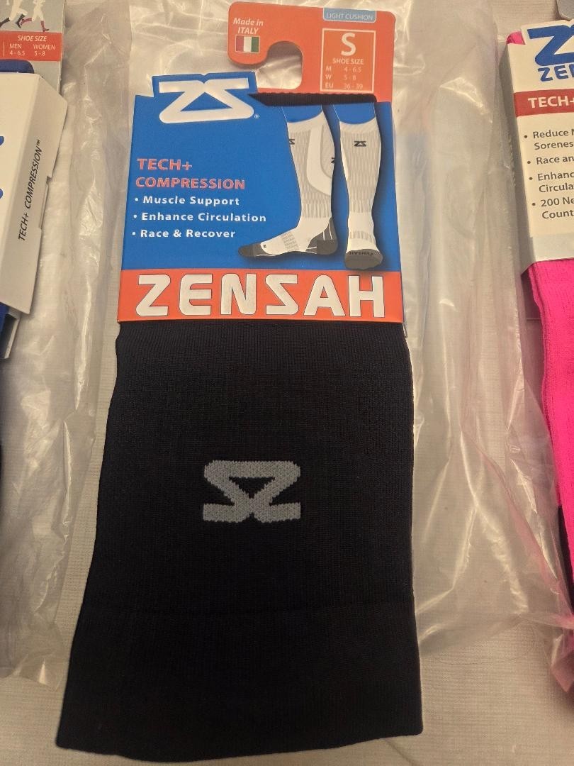 Zensah Tech+ PLUS ARGYLE Compression Socks Pick Size & Color