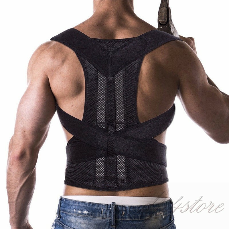 Women Medical Scoliosis Posture Corrector Spine Back Support Shoulder Brace Belt