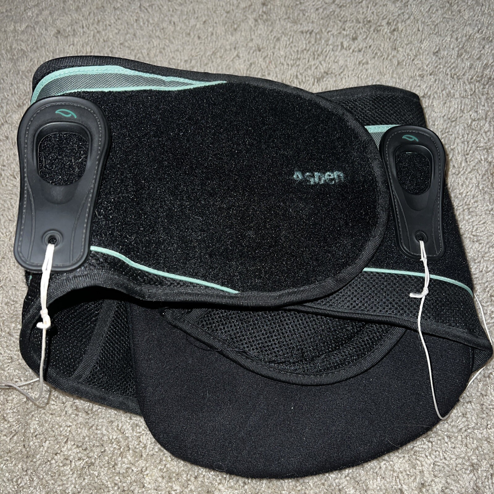 3J Back Brace Aspen Summit 637 Adjustable Large Black Compression Stabilization