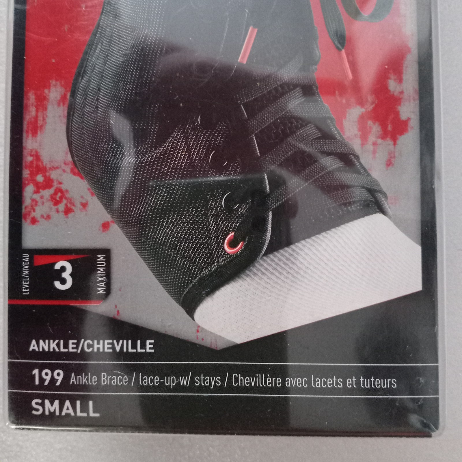 McDavid Lace-Up Ankle Brace W Stays Level Three Sz S Black MD1119-01-32-F