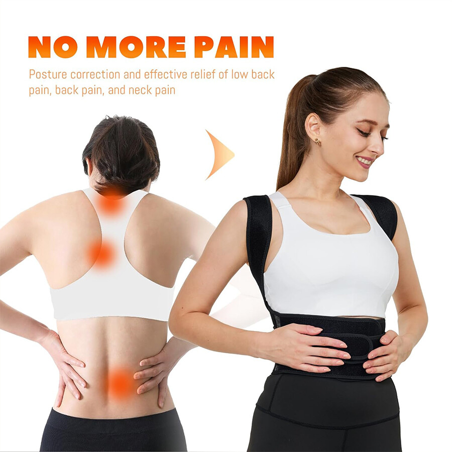 Posture Corrector Straight Back Training Chest Back Men and Women Fitness Straps
