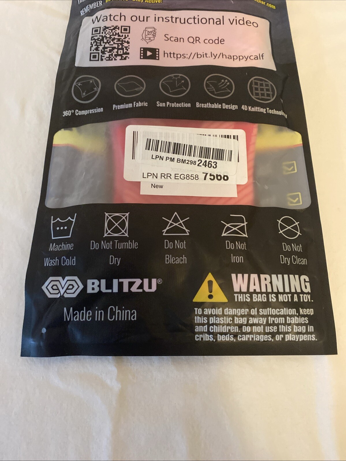 BLITZU Calf Compression Sleeve for Men & Women Footless Compression Sock Support