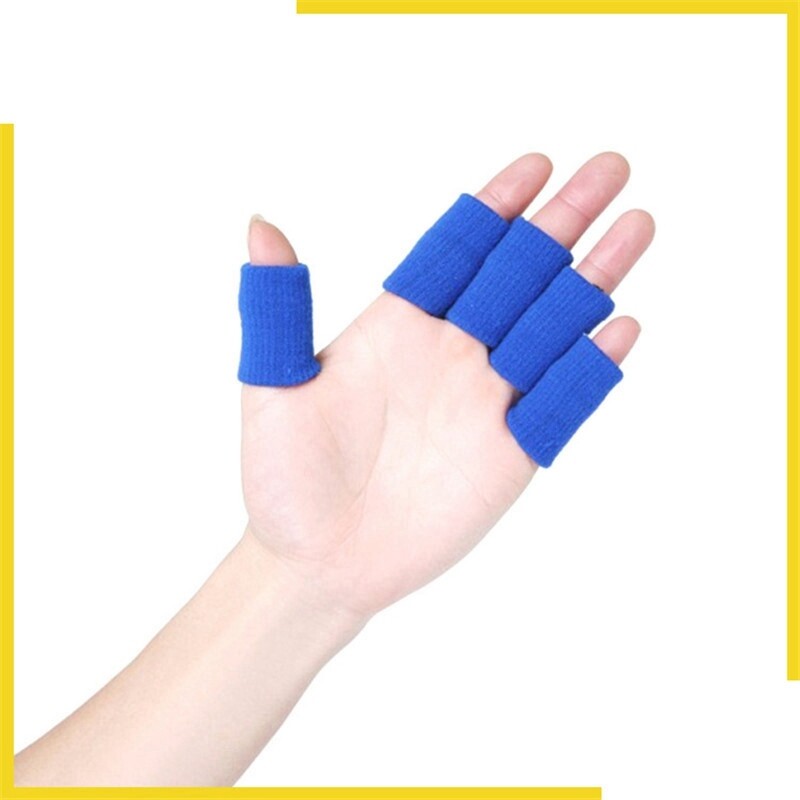Stretchy Gym Wrap Aid 10PC Arthritis Finger Guard Protector Sports Basketball
