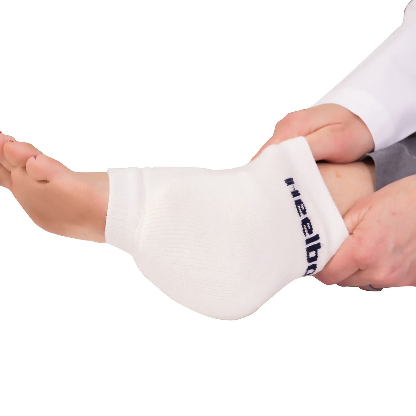 Heelbo Heel / Elbow Protection Sleeve White Large Slip-On D 12039