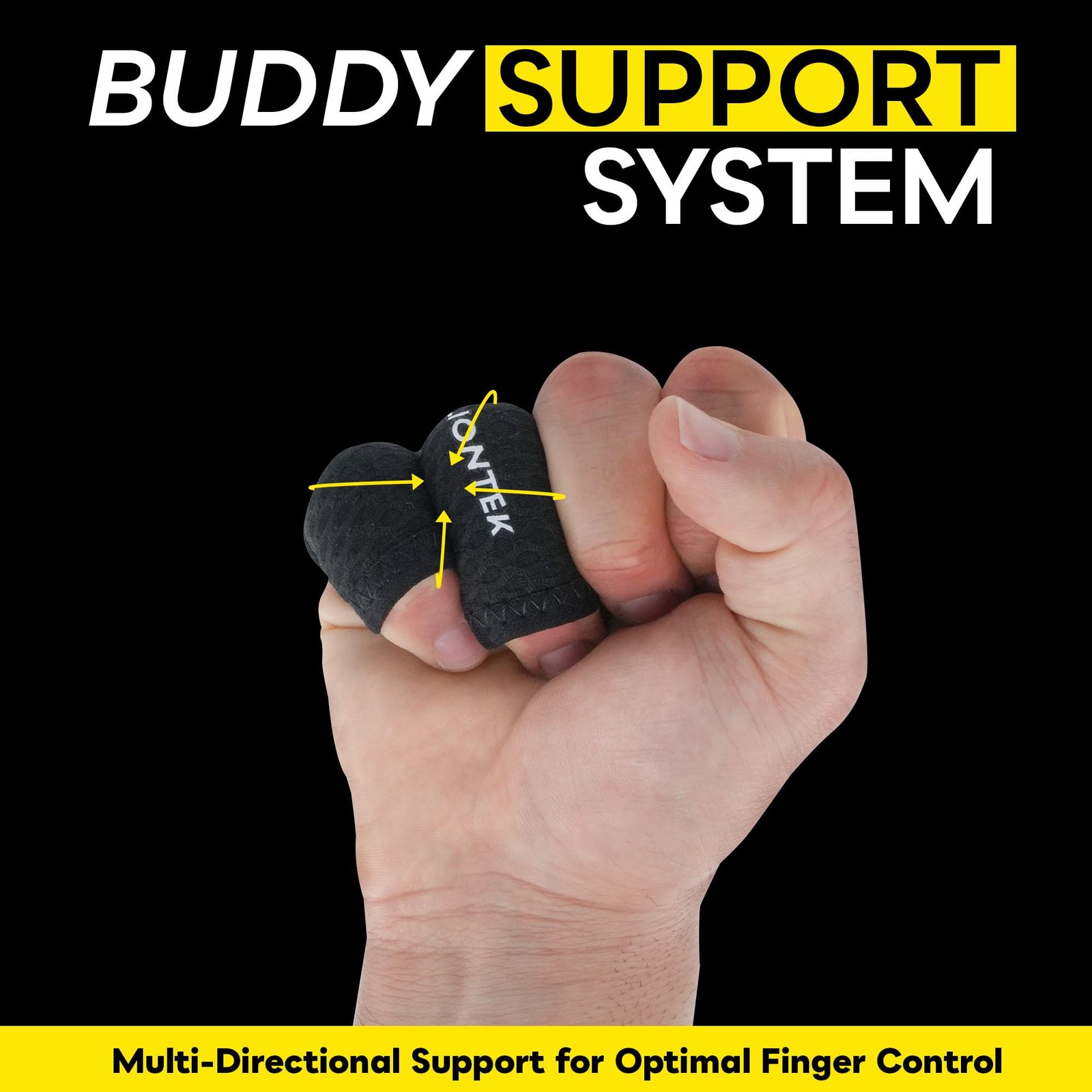 1 Pair PinkyRing Flow Finger Sleeve V3 Joint Support Compression XLarge