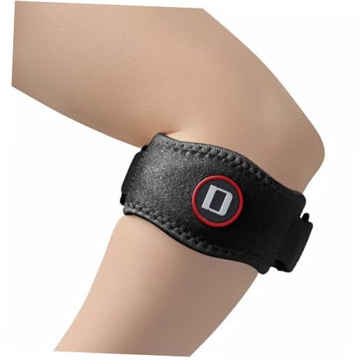 Tennis Elbow Brace for Women & Men, Adjustable Golfer Elbow Pack of 1 Black