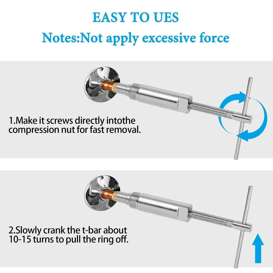 Compression Sleeve Puller and Sleeve Remover for 1/2 Inch Compressi..