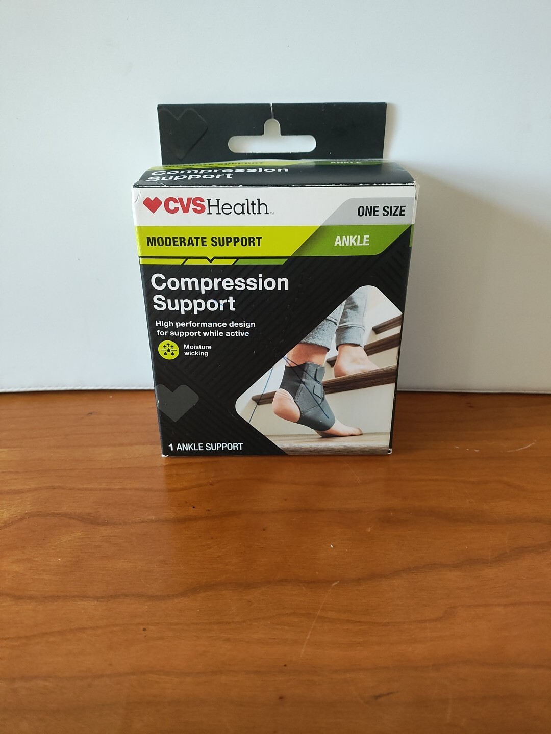 New! CVS Ankle Compression Support One Size Moderate Support