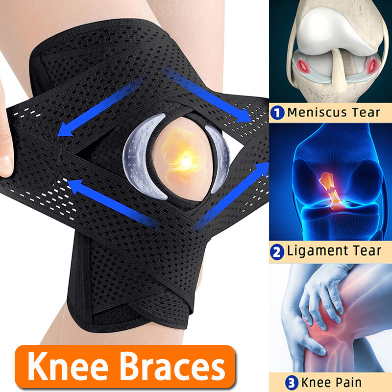 Knee Brace for Knee Pain Open Patella Knee Compression Sleeve Guard Women Men