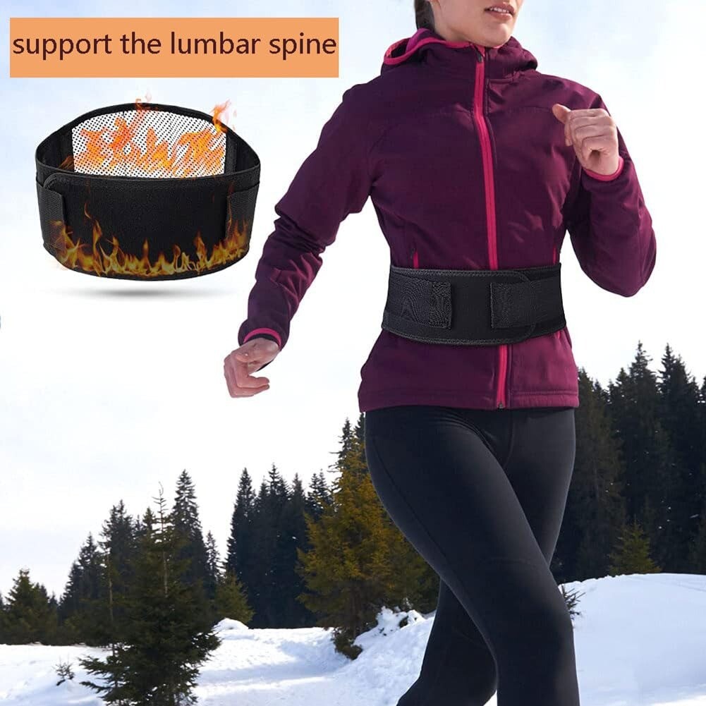 Women Men Lower Back Brace Pain Self Heating Belt for Lumbar Support Belt Relief