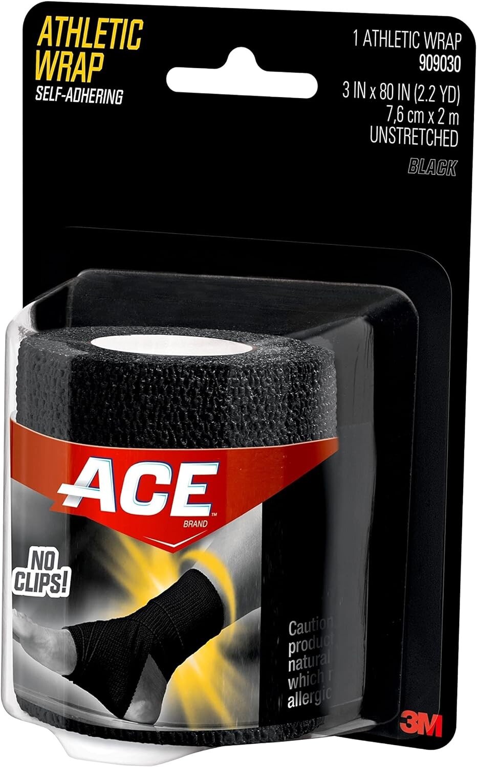 Ace Athletic Wrap, Black 3 Pack