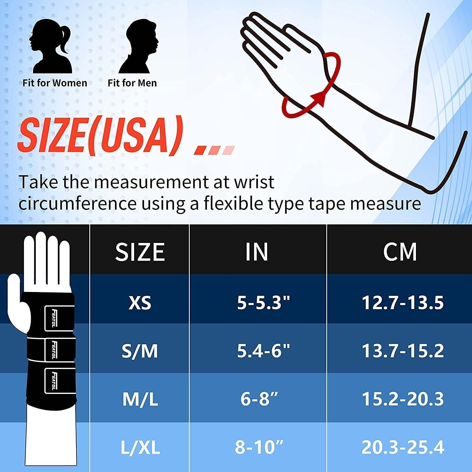Wrist Brace Hand Brace Carpal Tunnel Wrist Splint Night Support for Women Men XS