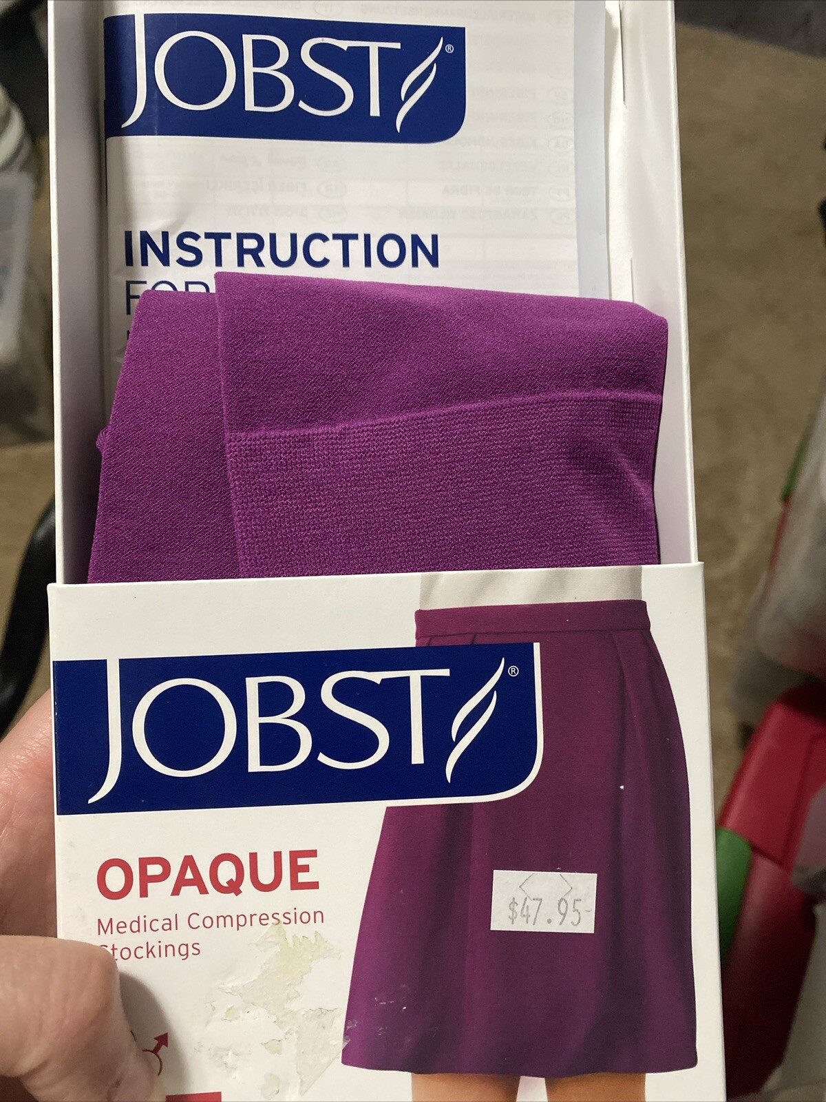 Jobst Opaque Soft fit 15-20 MmHg Purple Dahlia Medium