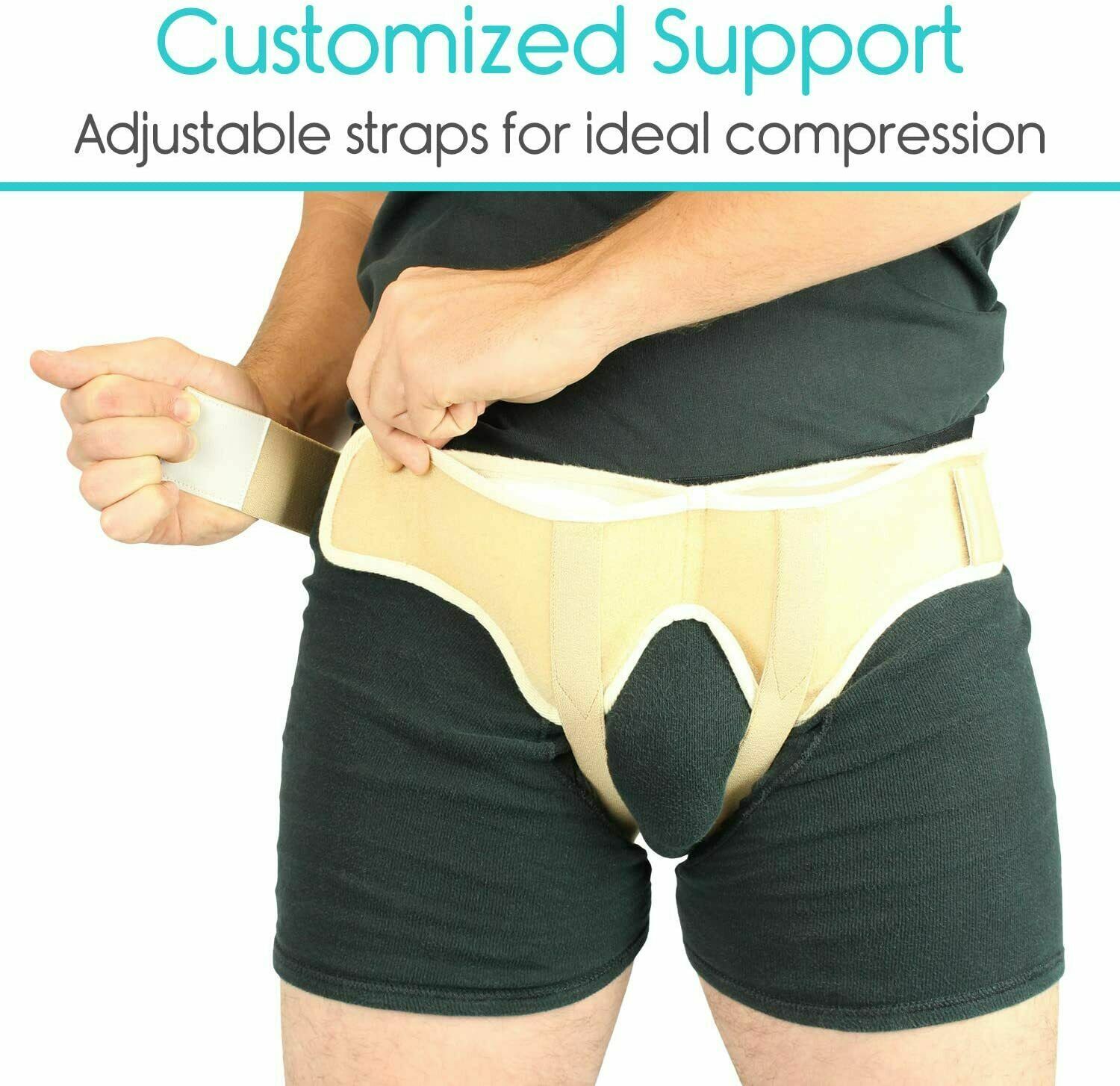 **Hernia Belt -Support Truss for Single/Double Inguinal or Sports Medium**