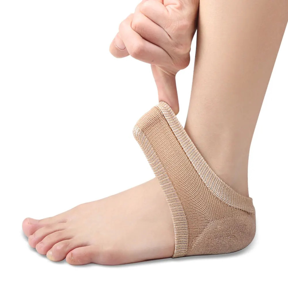 2Pcs Silicone Heel Protector Feet Skin Care Socks Sleeve Heel Spur Pads For Reli