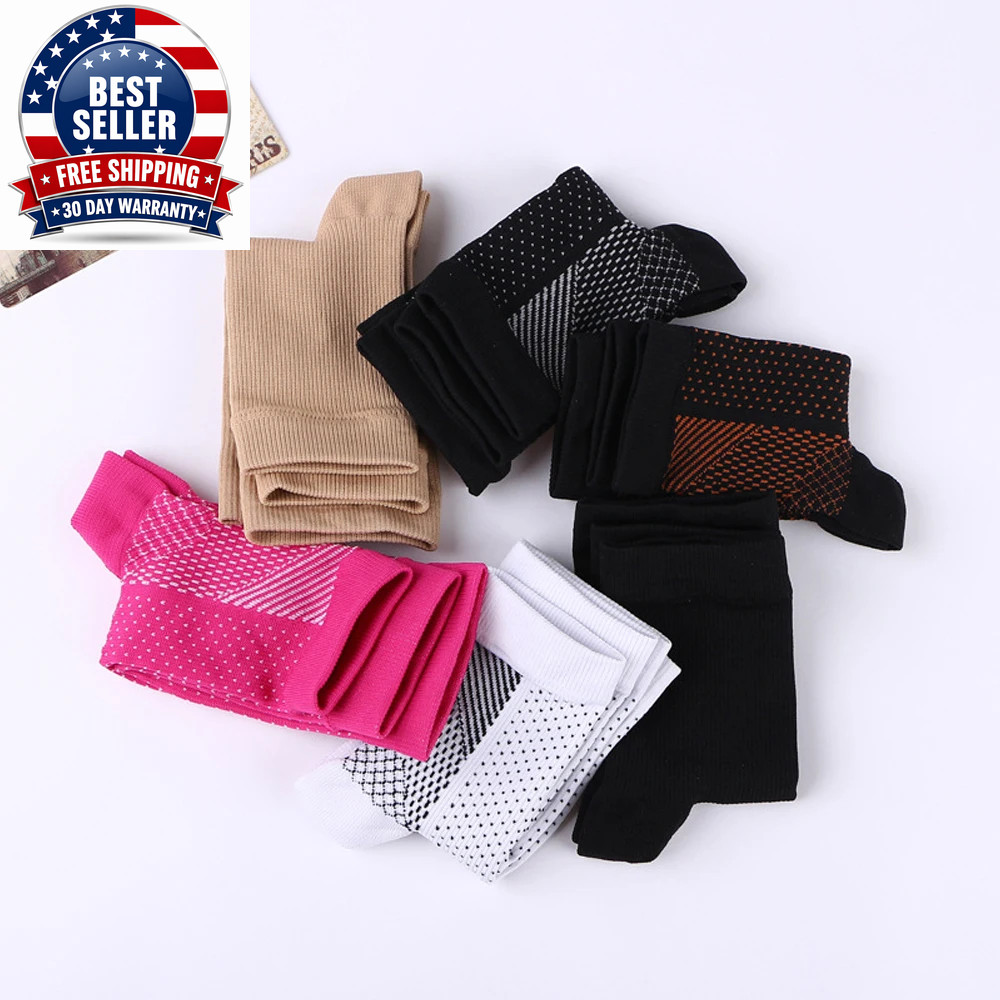 Breathable Neuropathy Socks for Men Women, Soothe Compression Sock for Neuropath
