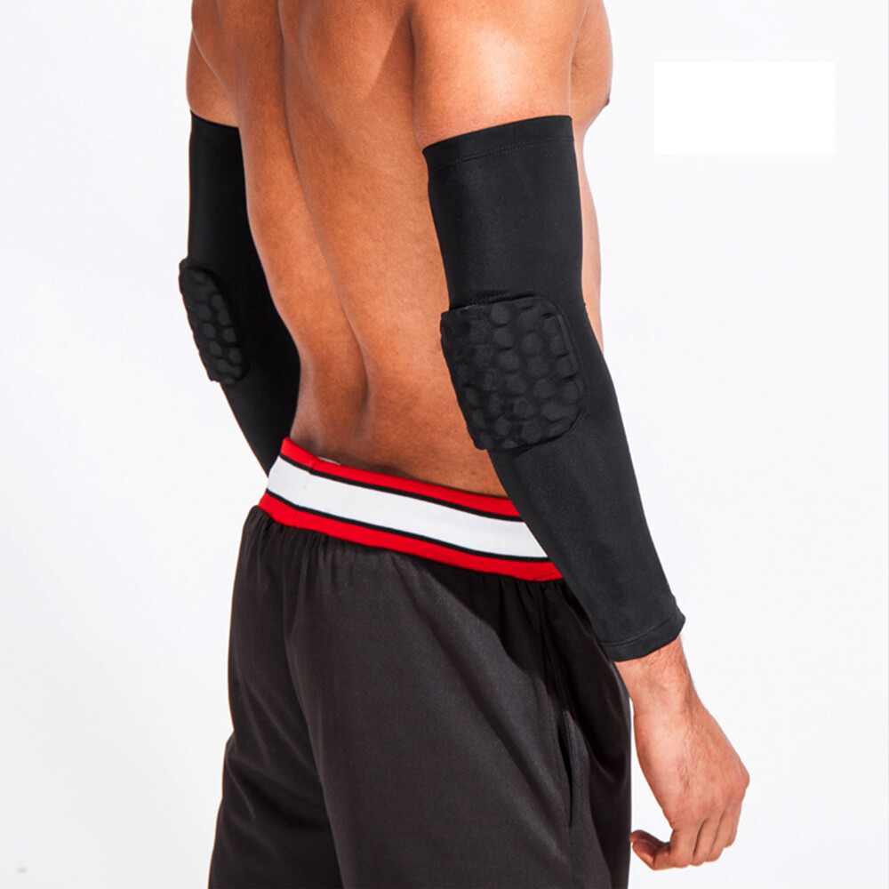 Elastic Elbow Support Sleeve Protector Padded Bandage Arm Brace Guard Basketball