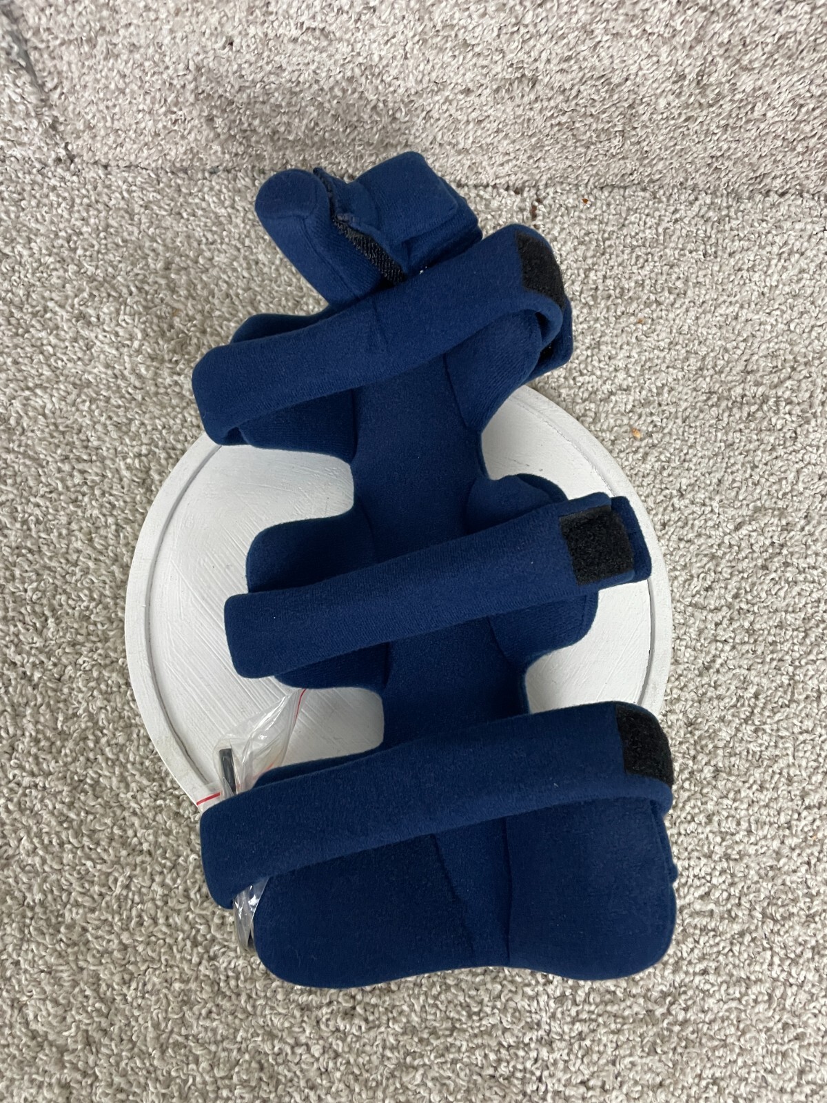 Comfy Splints Orthosis Adjustable Cone Rest Hands Strap w/ Finger Separator Blue