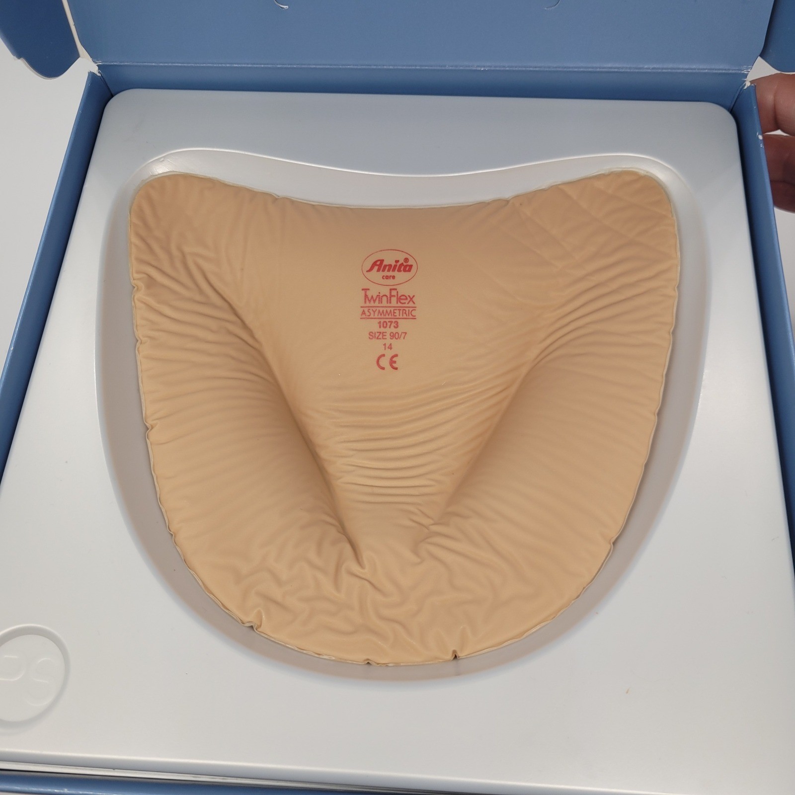 Anita Care TwinFlex Asymmetric Breast Prosthesis 1073X Size 7 90 Nude Bra Filler