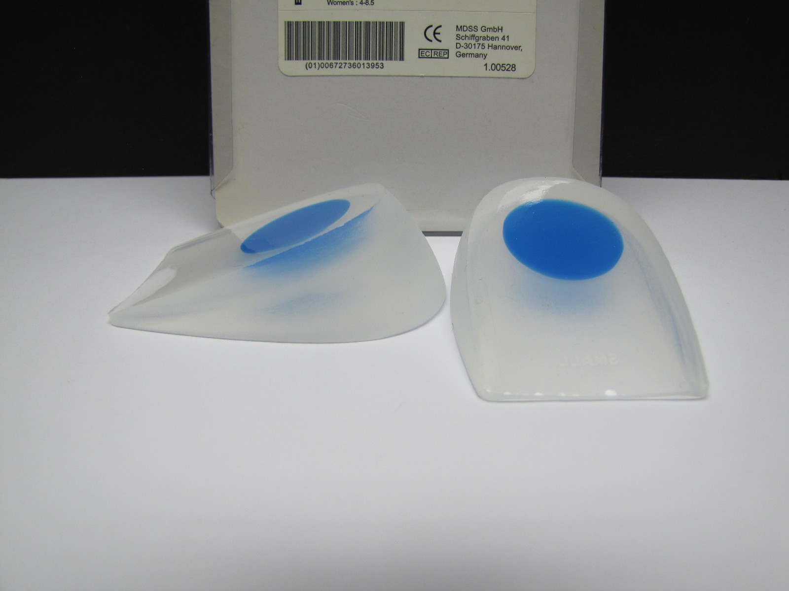 Breg Medical Grade Silicone Heel Cups Shoe Inserts – 11092 – Womens Size Small
