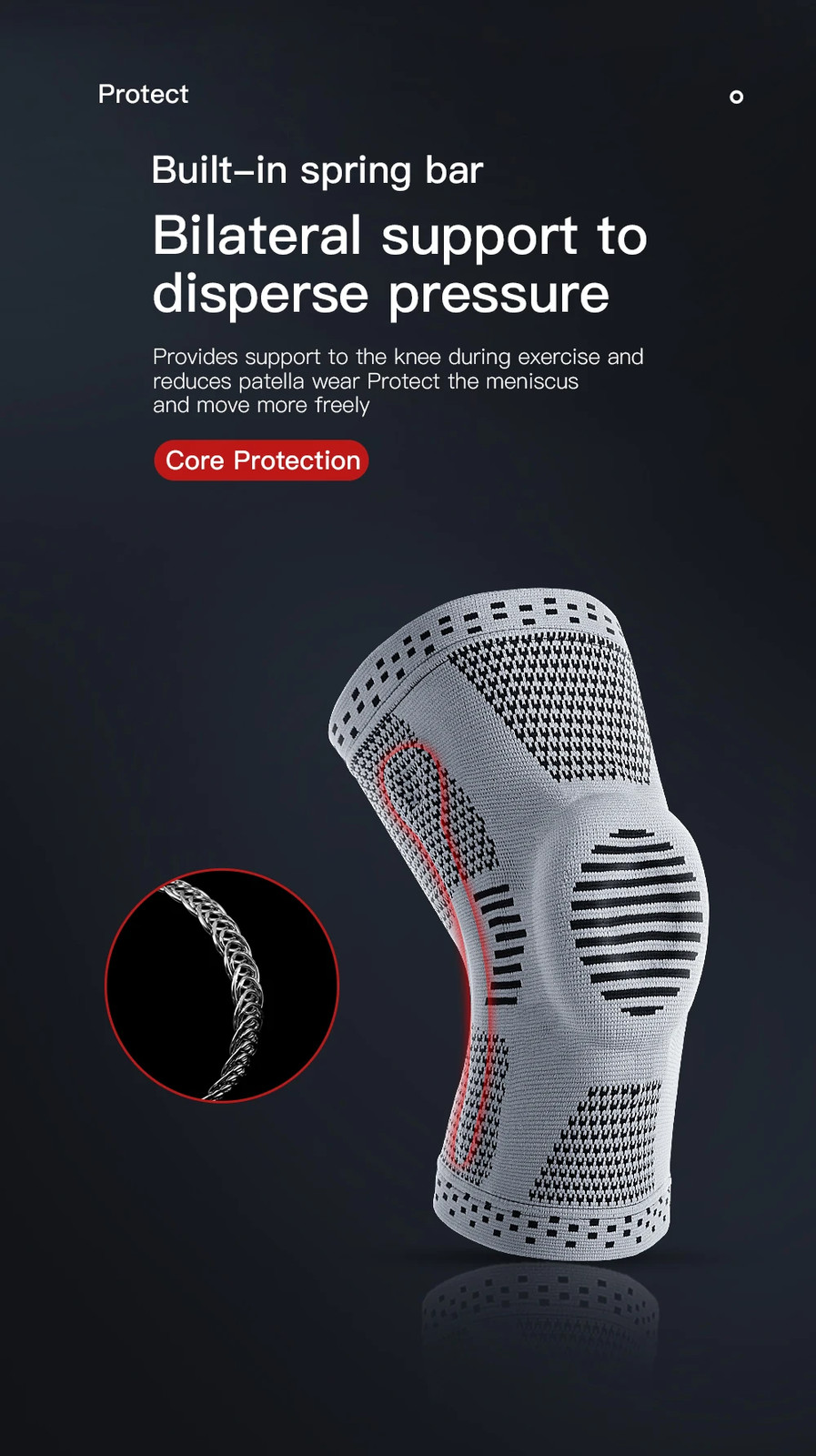 Orthopedic Knee Brace Support Patella Protector Adjustable Meniscus Ligament Pad